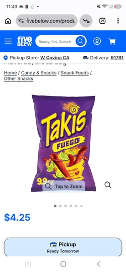 Takis chips 9.9oz