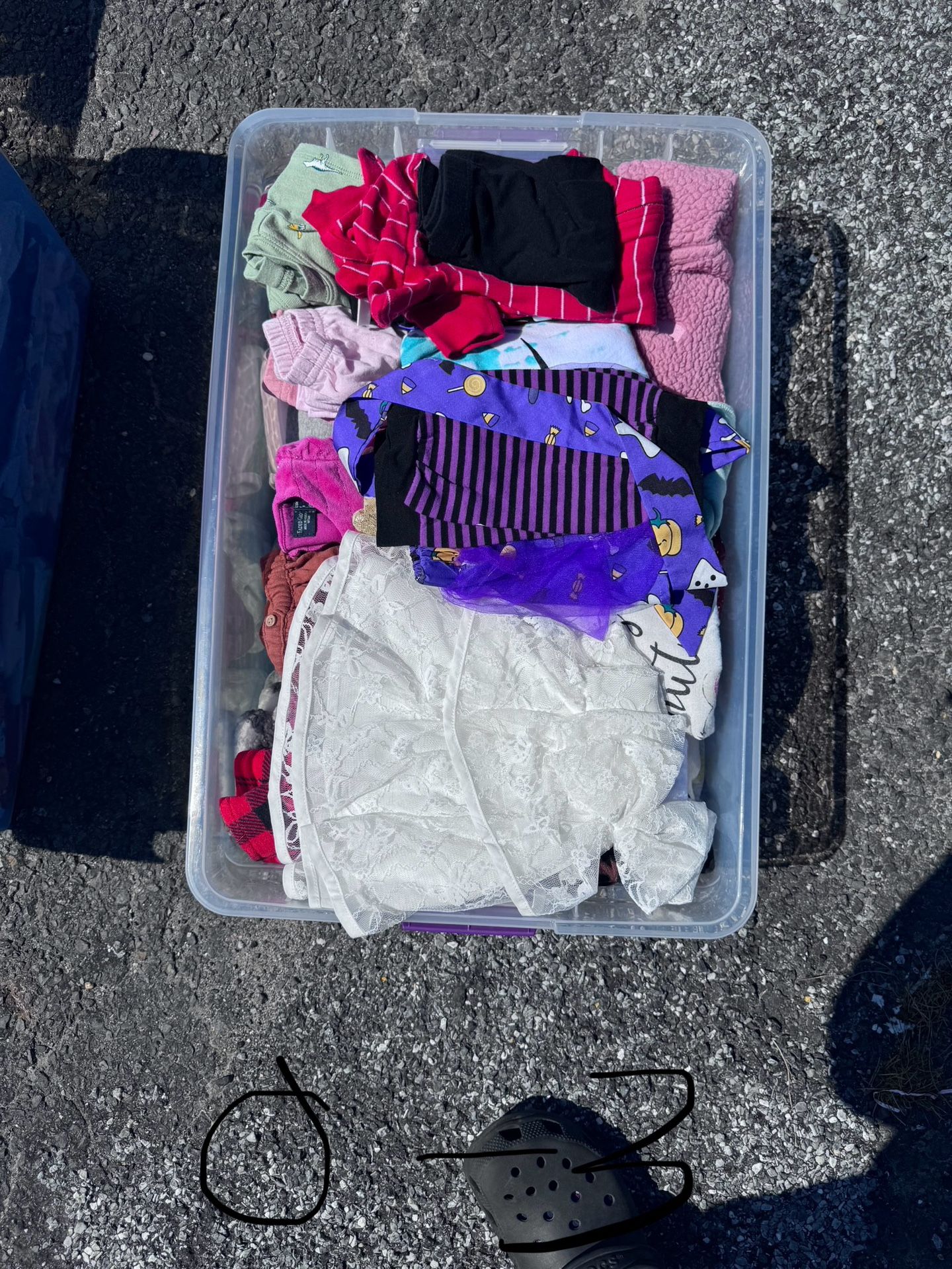 Baby Girl Clothes Bin Can Be Included