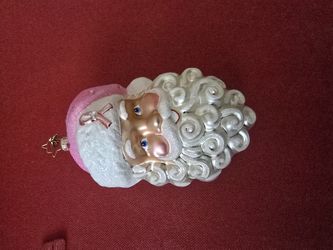 Santa/ Pink/breast Cancer/ Ornament / Esferas / Navidad / Christmas