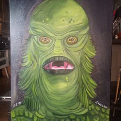 Creature Of The Black Lagoon Painting