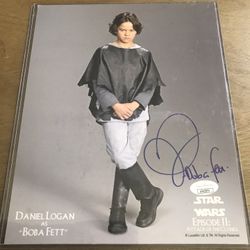 Star Wars Daniel Logan (Boba Fett) Certified Autograph