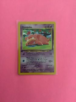 1st edition Slowpoke 73/111 Pokemon Card from Neo Genesis