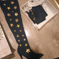 Brand New Women Star Knee-high Boots