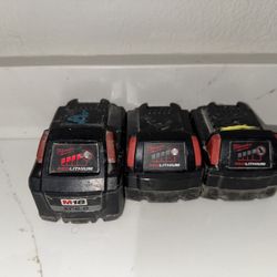 Milwaukee Batteries. 