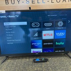 Onn. 32” Class HD (720P) LED Roku Smart TV (100012589) With Remote 