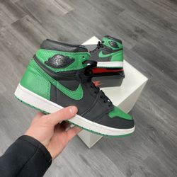 Jordan 1 Retro High Pine Green Black 