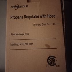 shinestar low pressure propane regulator with hose 2ft