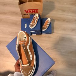 Brown pearlized Vans 6.5