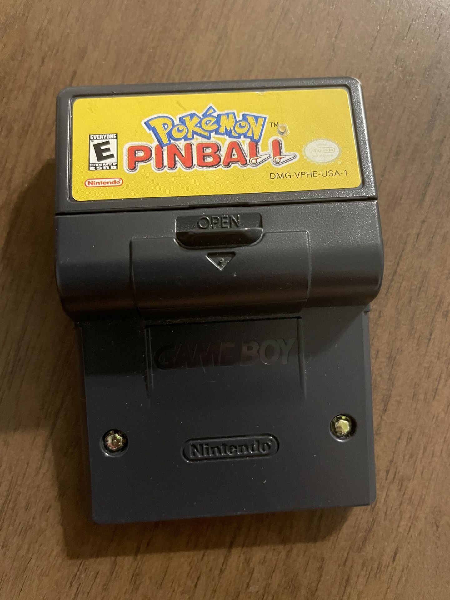 Authentic Pokémon Pinball Gameboy Cartridge