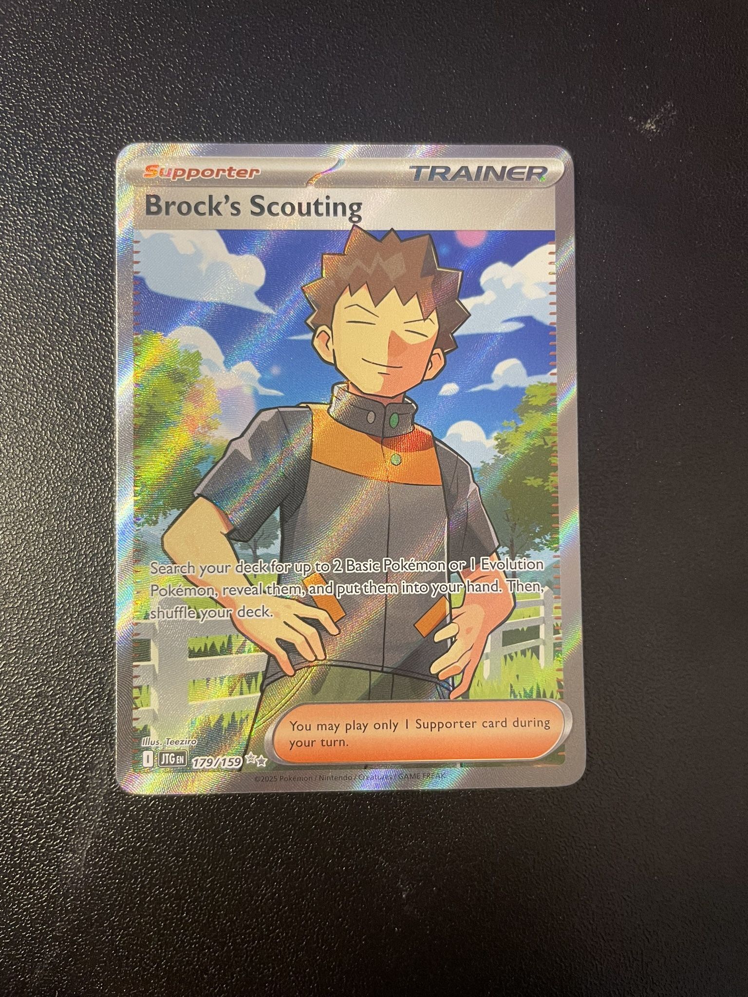 Brocks Scouting Pokemon Card Full Art