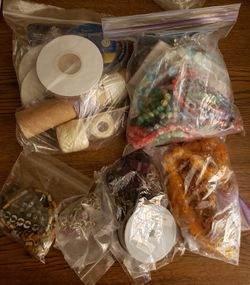 Bundle of Beads and Jewelry supplies most new in package