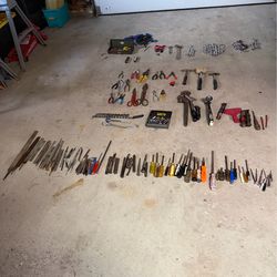 Huge lot of Hand Tools-Wrenches, Screwdrivers, Pliers, Files