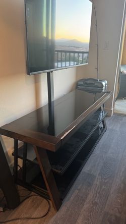 TV Stand with Integrated TV Mount