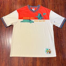 NWT Disney Store Parks Pixar UP Movie Jersey Shirt Carl Russell Dug Sz Medium!!