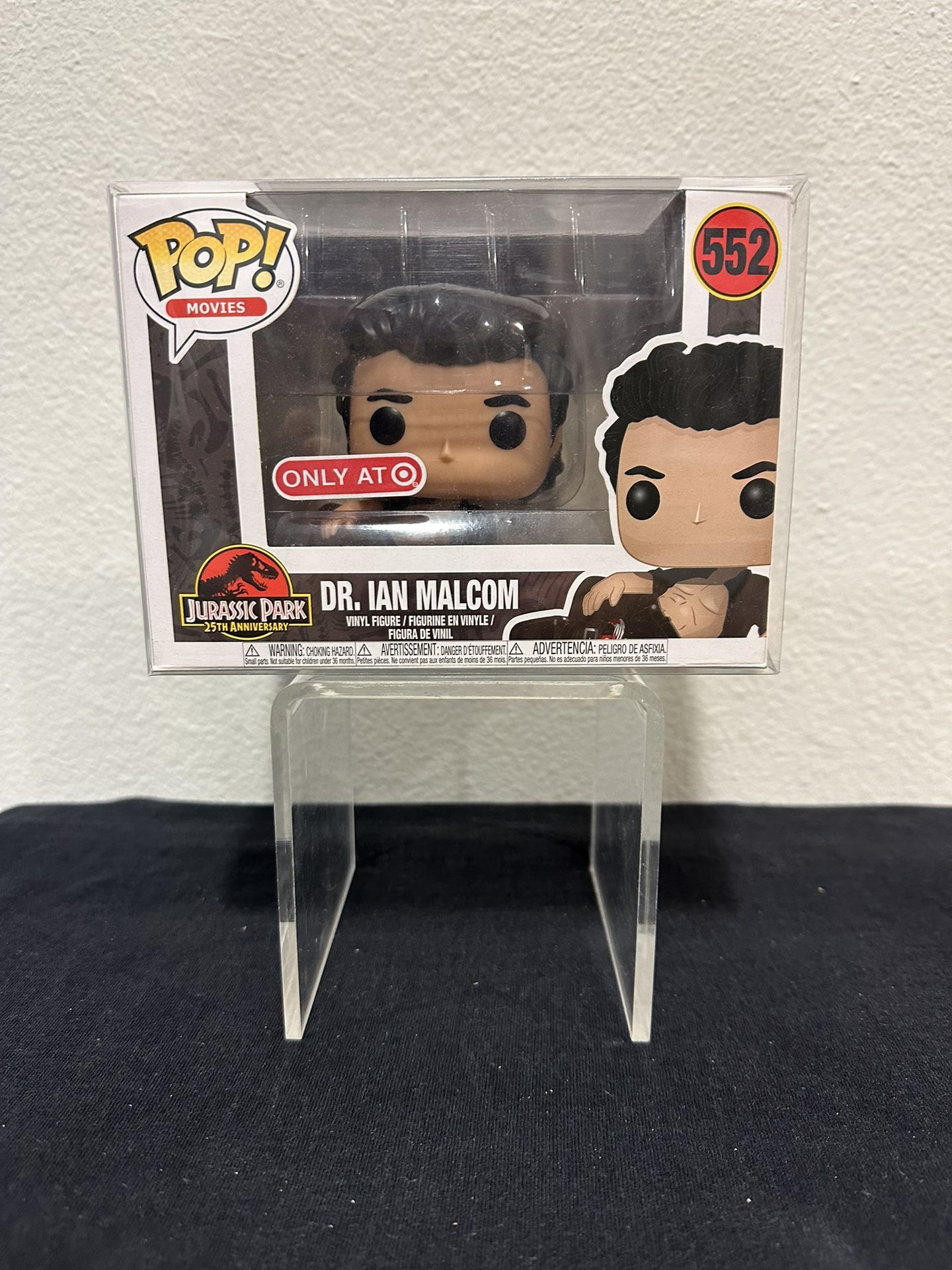 Funko Pop Exclusive #552 Dr. Ian Malcom Wounded Jurassic Park Movie Jeff Goldblum