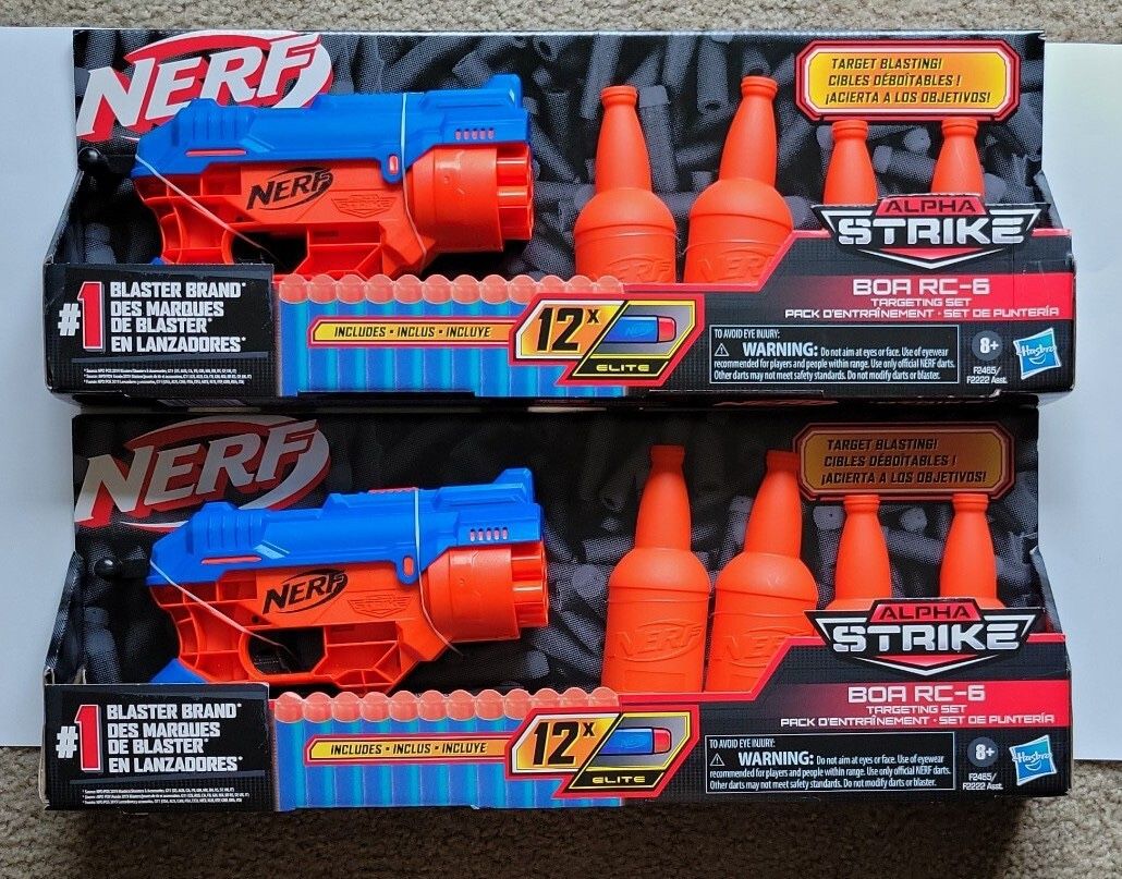 Nerf Alpha Strike BOA RC-6 Blaster Gun and Targeting Set 17 Pieces