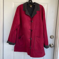 Maralyce Ferree Jacket Sherpa Lined Suede Coat size S
