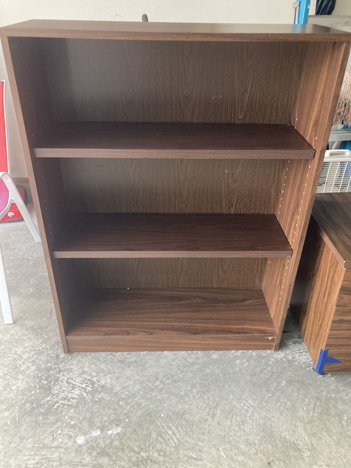 Solid Heavy Duty Bookcase With Thick 1”strong Shelves 