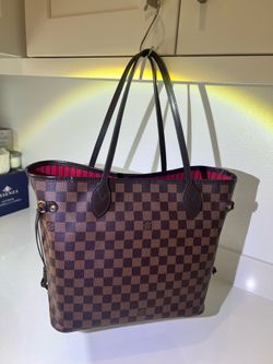 Louis Vuitton Neverfull MM – Damier Ebene with Red Interior