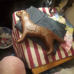 Wooden Puzzle Hand Carved  Walnut