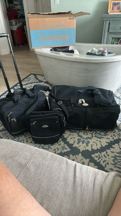 4 Pack Suitcase Dark Blue