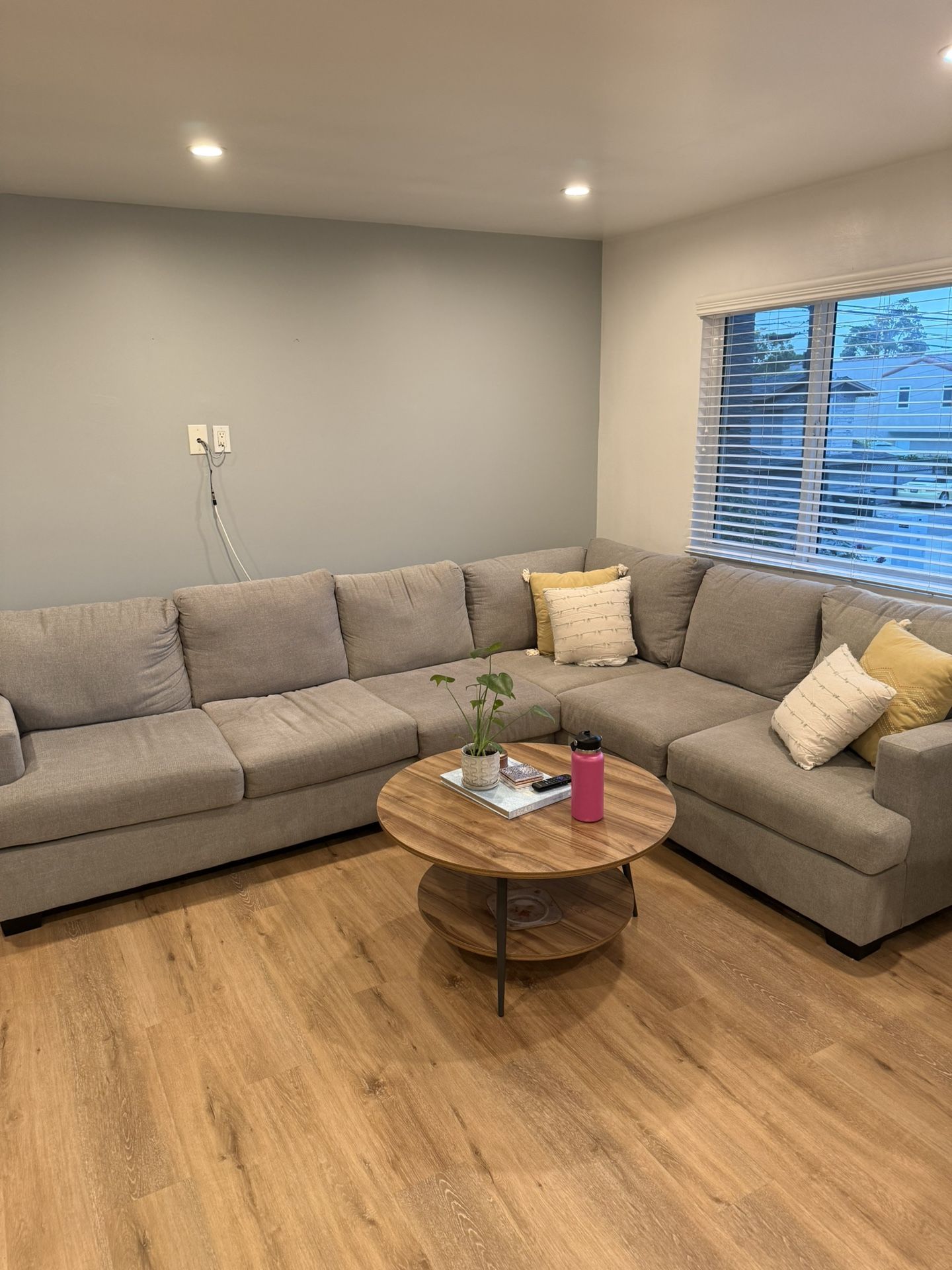 Light Gray Sectional Couch L Shape