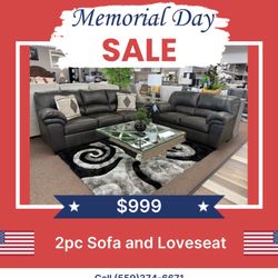 2 Pc Sofa And Loveseat 