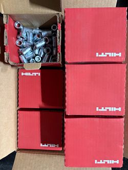 🔥 10 BOXES HILTI HDI-P 1/2" DROP-IN ANCHORS – 500 PCS TOTAL – NEW 🔥