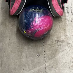Bowling Ball with Rolling Bag