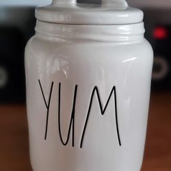 Rae Dunn Babby Canister "YUM"