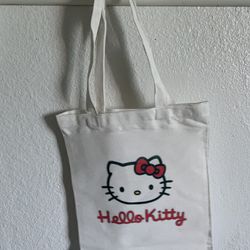 Hello Kitty Tote Bag Canvas 13 X 14