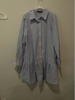 Striped shirt dress