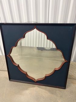 Decorative Wall Mirror with Moroccan Frame