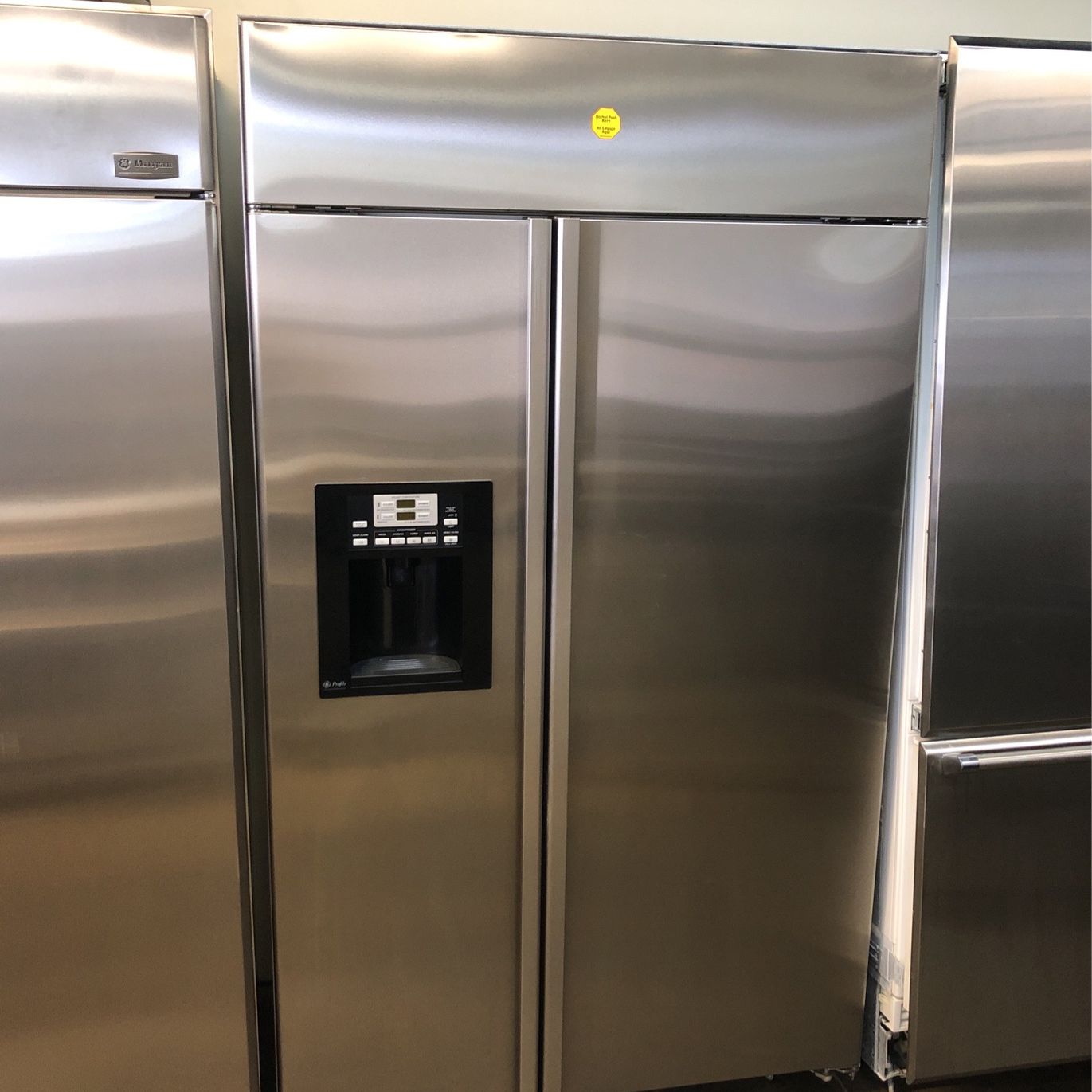 Ge Profile Built In 48”Wide Stainless Steel Side By Side Refrigerator 
