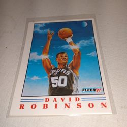 1991 Fleer David Robinson Card One Of Six