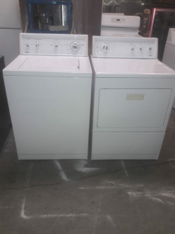 Kenmore gas washer and dryer set 3 months warranty delivery and installation