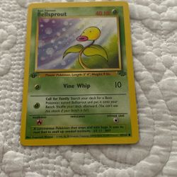 1st Edition Bell Sprout Pokemon Card 
