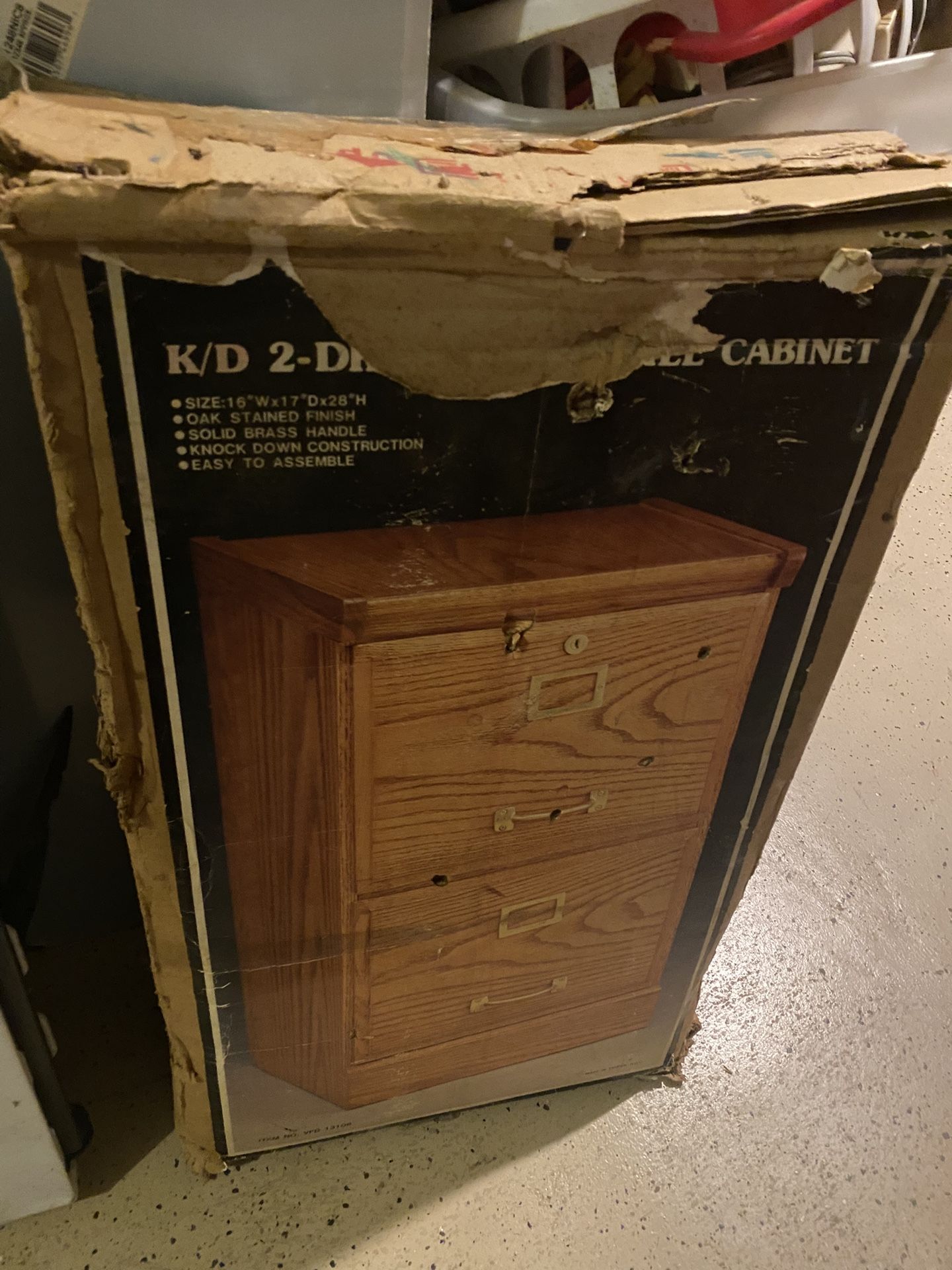Antique Filing Cabinet/nightstand