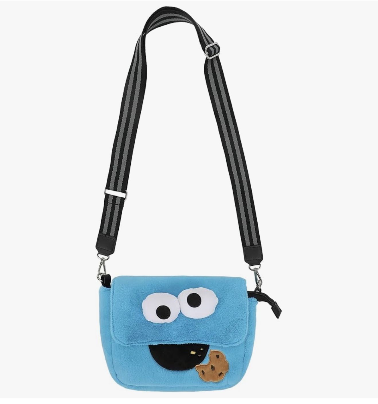 Sesame Street Cookie Monster 26 CM Plush Women's Crossbody Bag