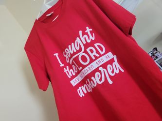 I sought the Lord t shirt