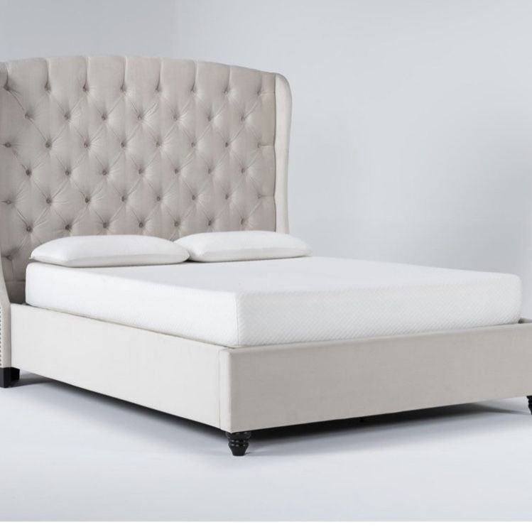 Beige Queen Bed 