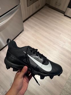 Nike Football  Cleats Black and Silver