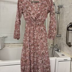 Pink Floral Dress