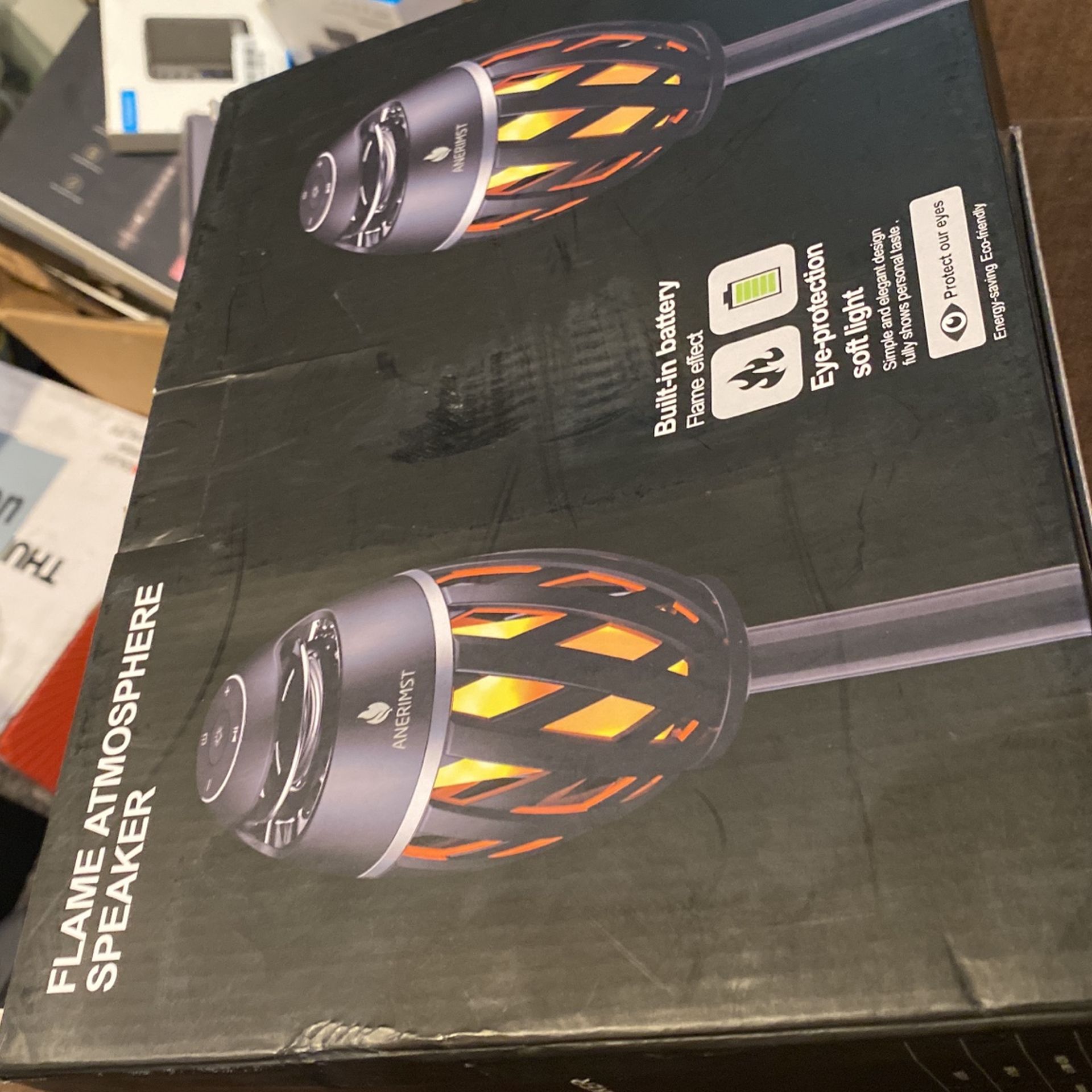 Flame atmosphere speakers Bluetooth $50 brand new