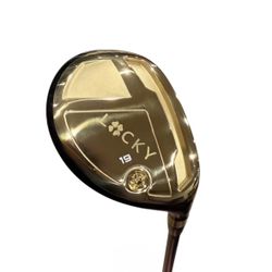 Lucky Hybrid Golf Club 19 Loft Gold Black Single Club