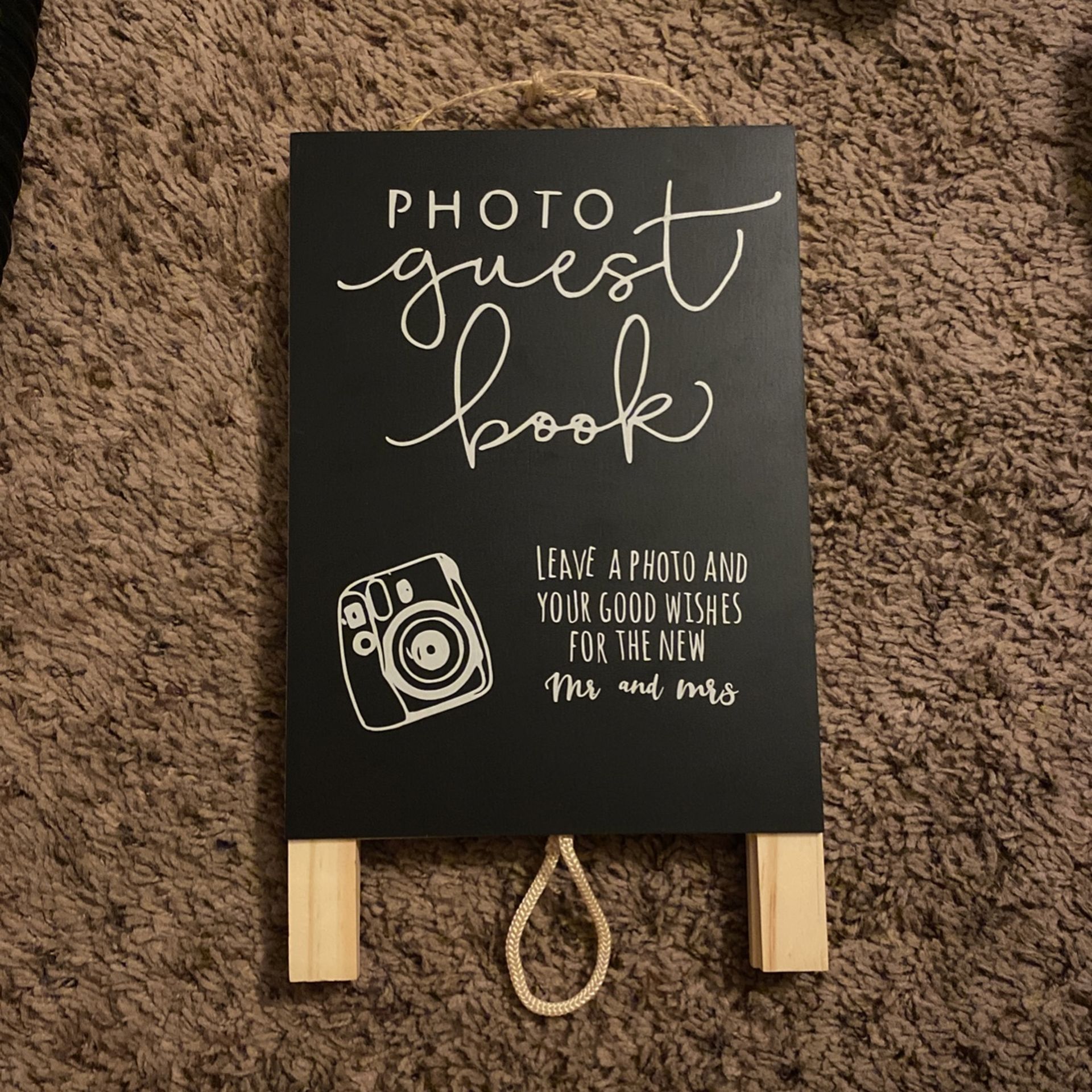 Guest Book Wedding Sign 