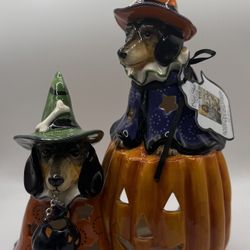 Trick or Treat Dachshund Figurine (Blue Sky Clayworks
