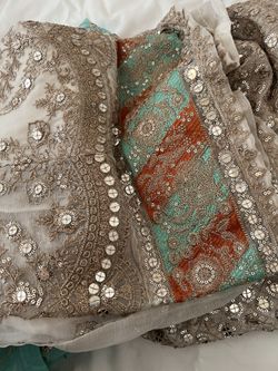 Off White Color Anarkoli Dress