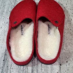 Red Birkenstock Slippers
