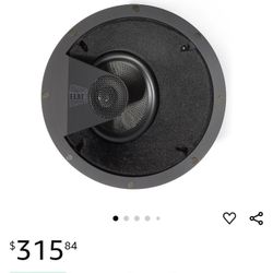 Elac - Debut IC-DT61-W Custom in-Ceiling Home Theater Speaker (1 speaker) Black